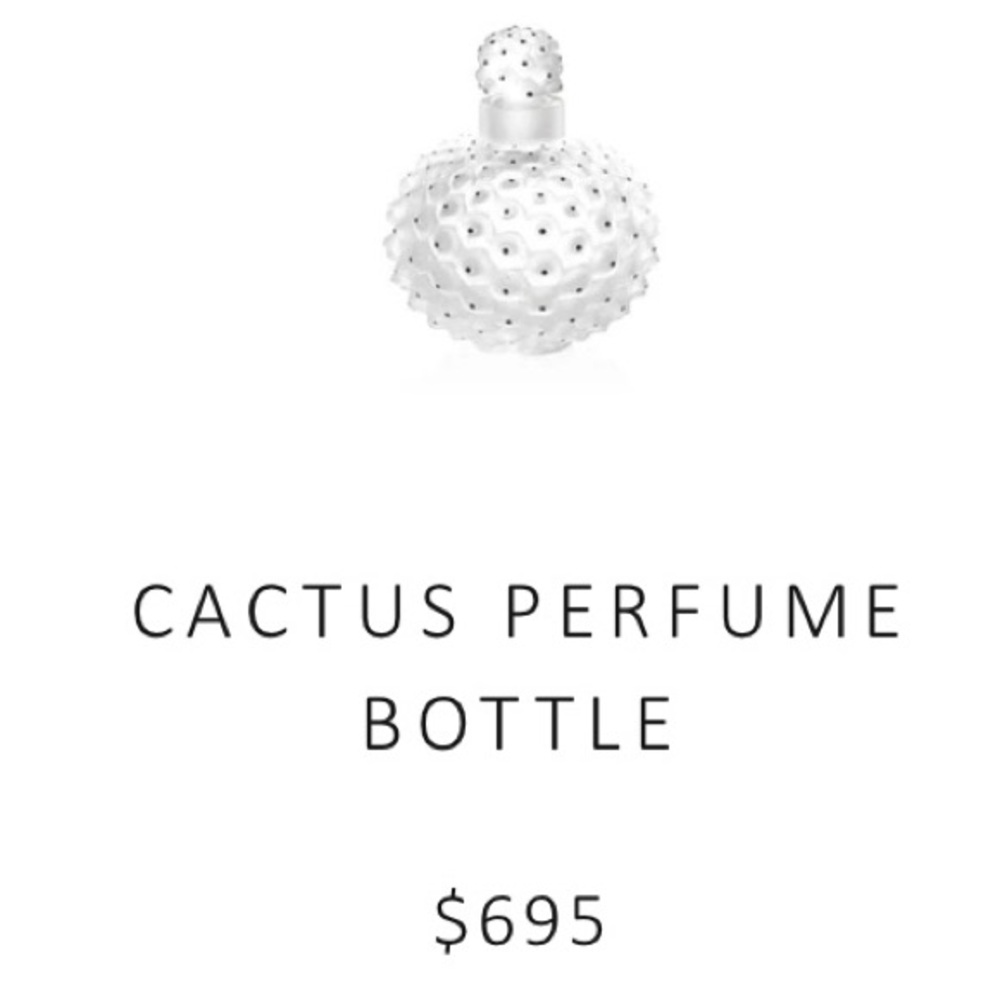 Lalique Clear Cactus Perfume Bottle